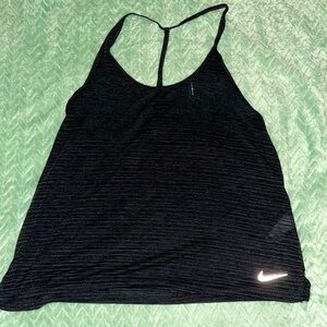 Black Knit Nike Workout Top